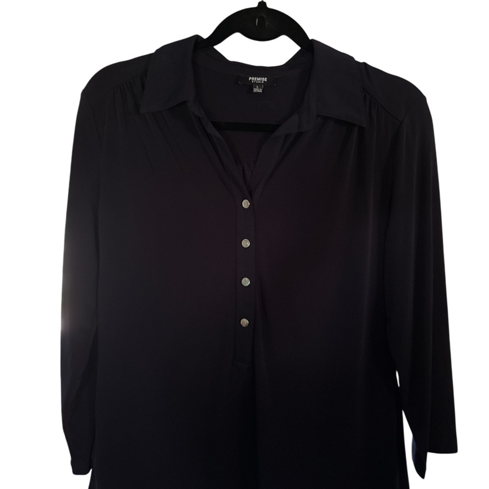 Premise Navy Blue Button-Down Shirt